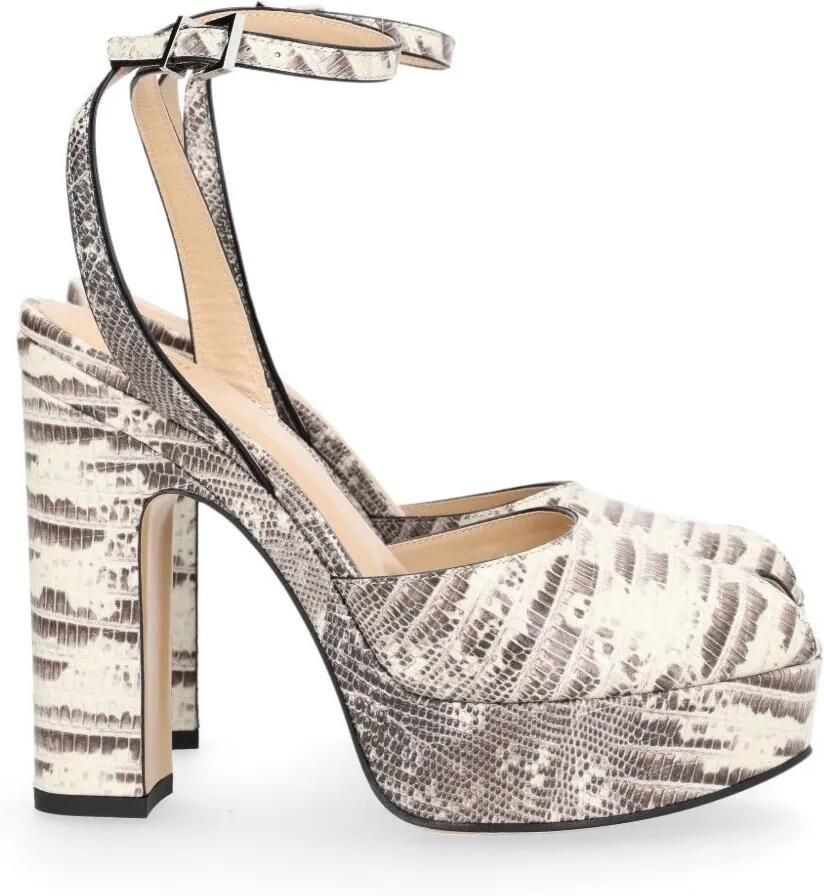 FENDI After 9 sandalen met plateauzool Beige