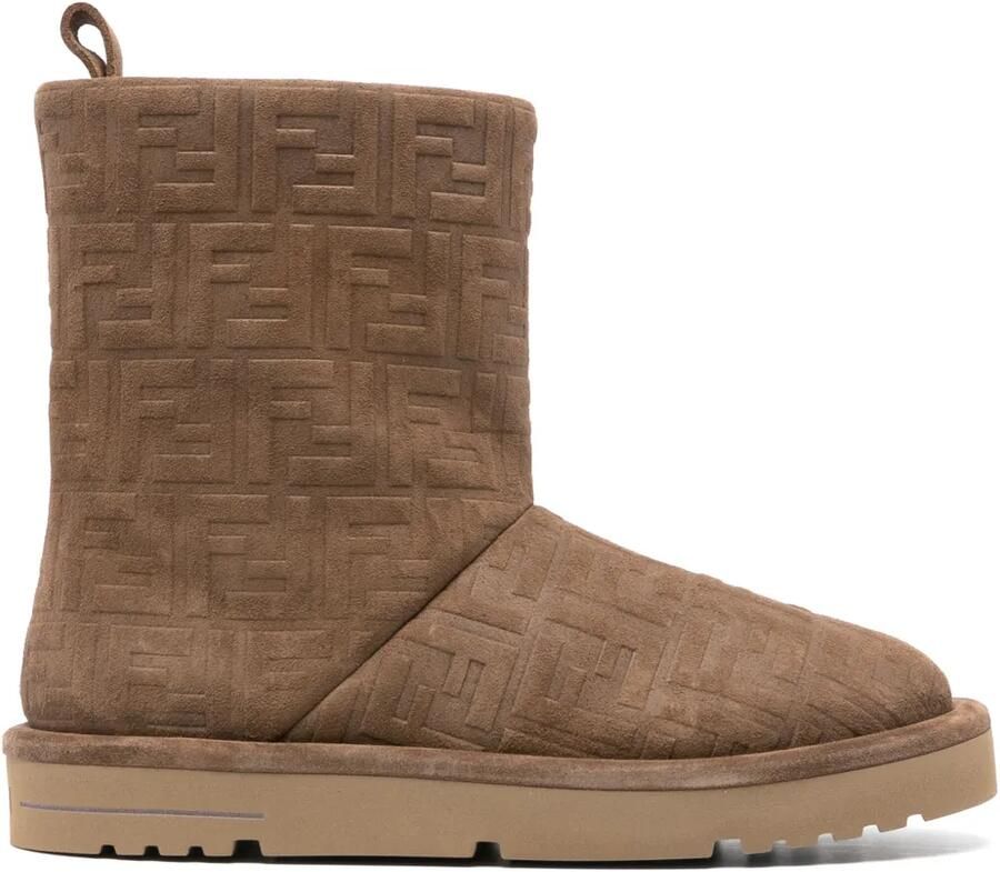 FENDI Apres Chic FF low-top laarzen Beige