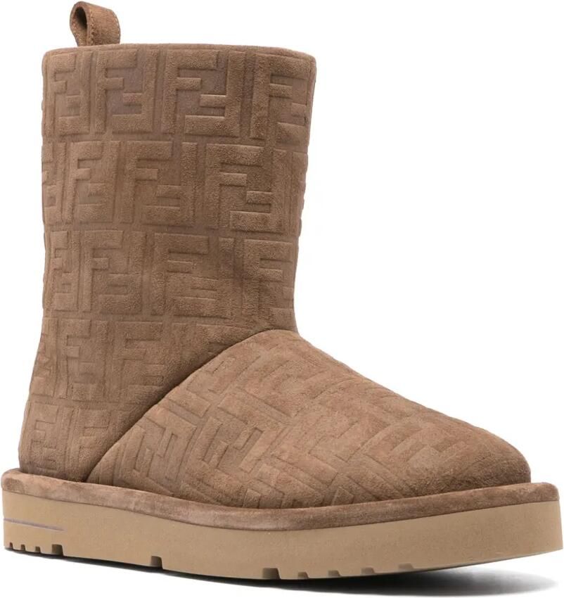 FENDI Apres Chic FF low-top laarzen Beige - Foto 3