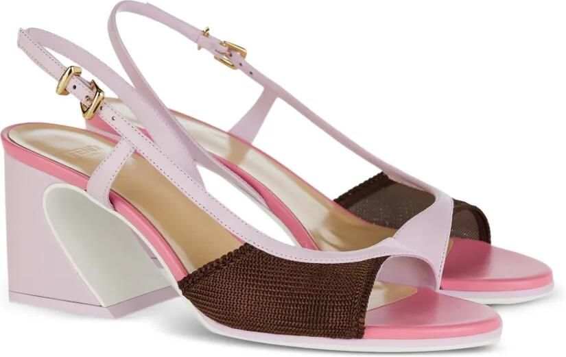 FENDI Arco asymmetrische sandalen Roze - Foto 3