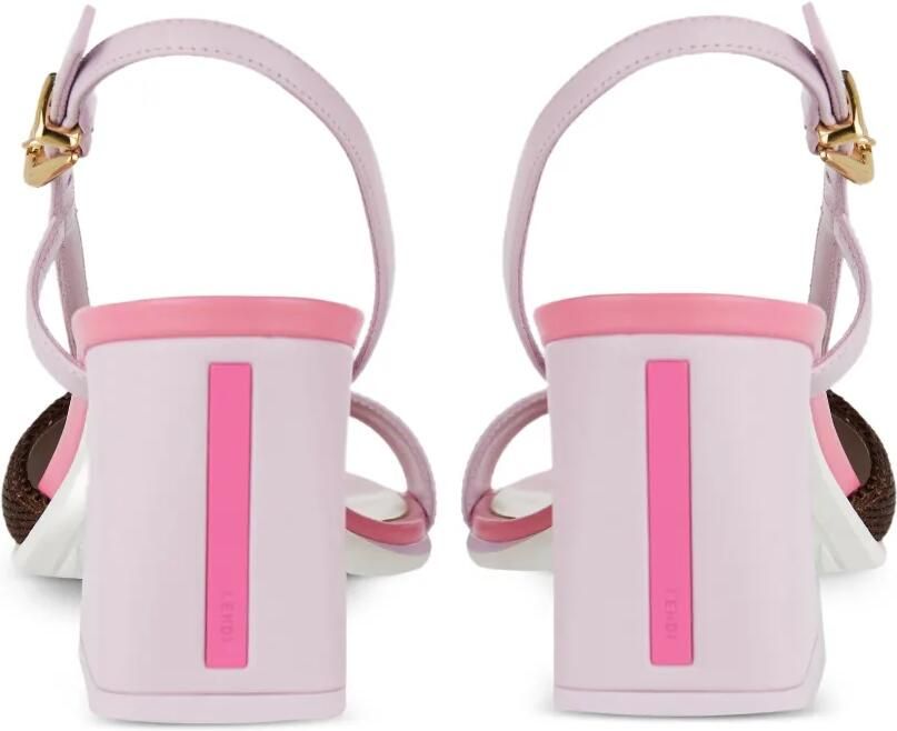 FENDI Arco asymmetrische sandalen Roze - Foto 2