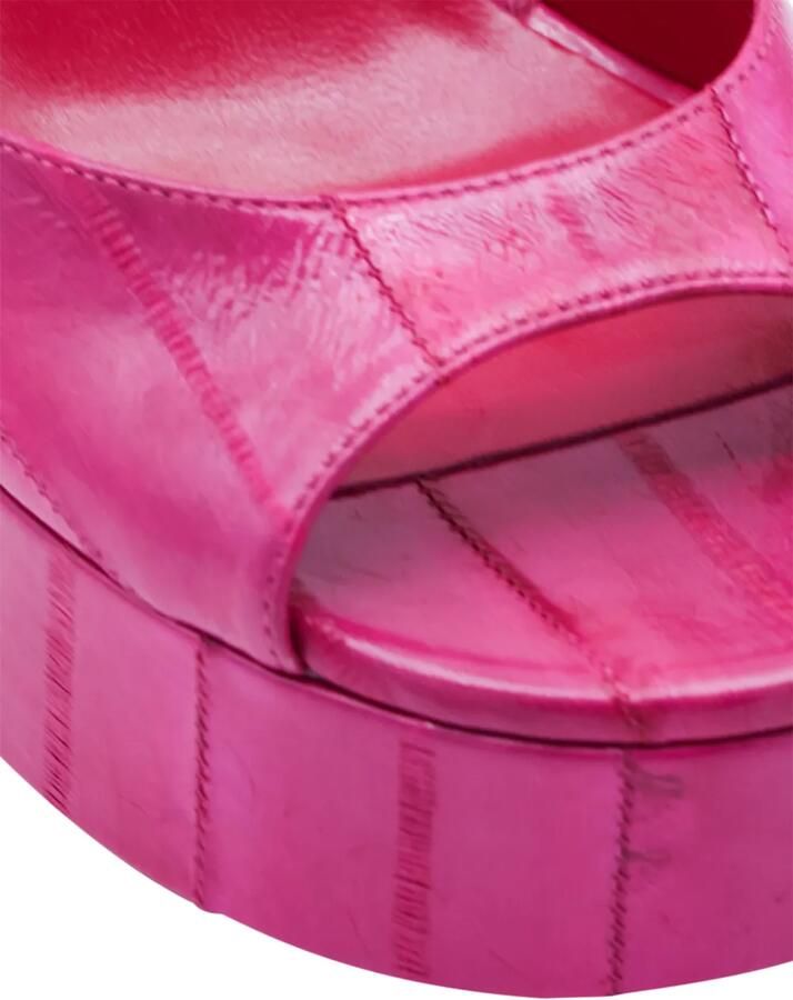 FENDI Arco sandalen met blokhak en plateauzool Roze - Foto 2