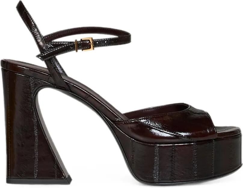 FENDI Arco sandalen met plateauzool Bruin