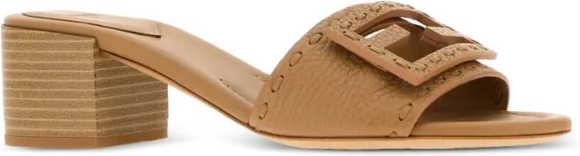 FENDI Baguette leren sandalen Beige - Foto 2
