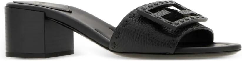 FENDI Baguette leren sandalen Zwart - Foto 2
