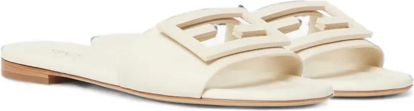 FENDI Baguette leren slippers Beige - Foto 4