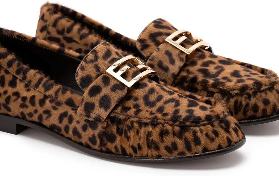 FENDI Baguette loafers met luipaardprint Bruin - Foto 2