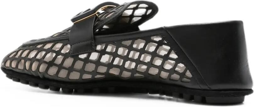 FENDI Ballerina's met uitgesneden details en FF-logo Zwart - Foto 4