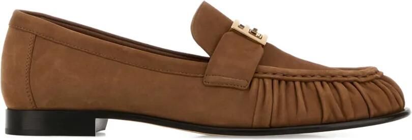 FENDI Biscuit loafers met gesmockt detail Bruin