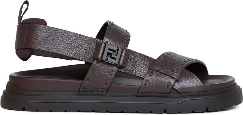 FENDI Chunky sandalen met gesp Bruin