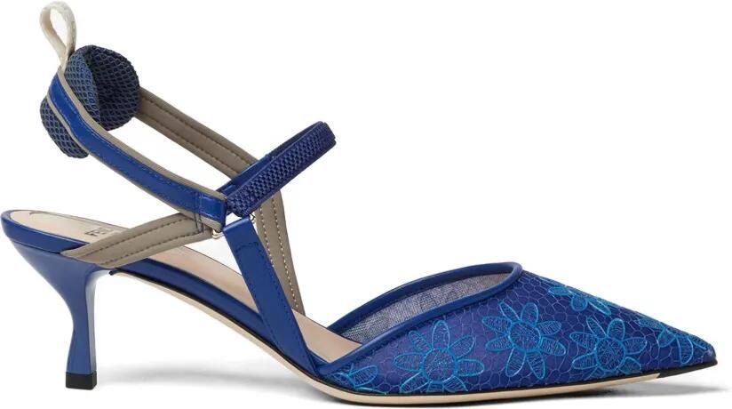 FENDI Colibrì Lite pumps met bloemenprint Blauw