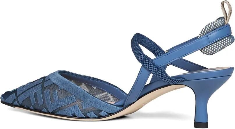 FENDI Colibrì Lite pumps met hak en geborduurde FF Blauw - Foto 2