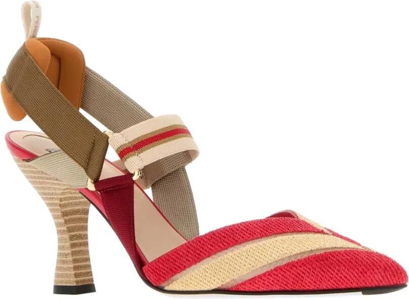 FENDI Colibrì pumps met borduurwerk Rood - Foto 2