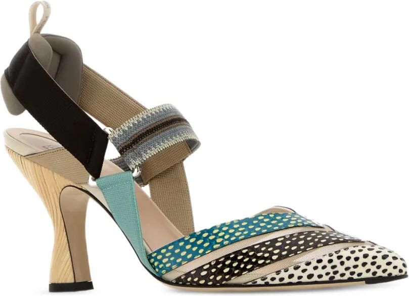 FENDI Colibri pumps met enkelbandje Beige - Foto 2