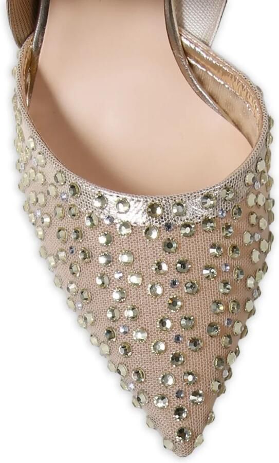 FENDI Colibrì pumps verfraaid met kristallen Beige - Foto 4