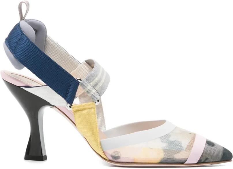 FENDI Colibrì sandalen met bloemenprint Blauw