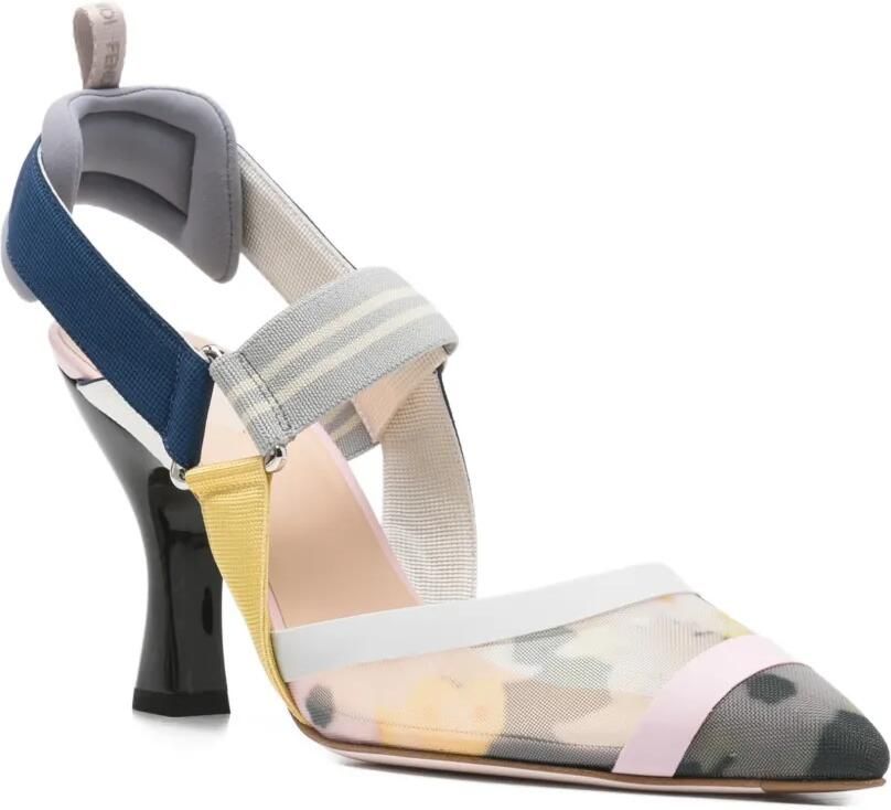 FENDI Colibrì sandalen met bloemenprint Blauw - Foto 2