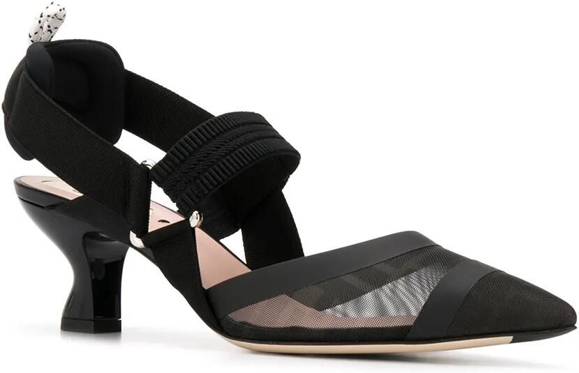 FENDI Colibrì slingback pumps Zwart - Foto 3