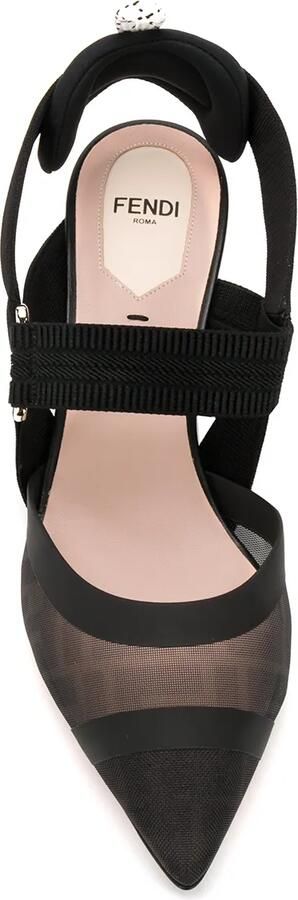 FENDI Colibrì slingback pumps Zwart - Foto 4