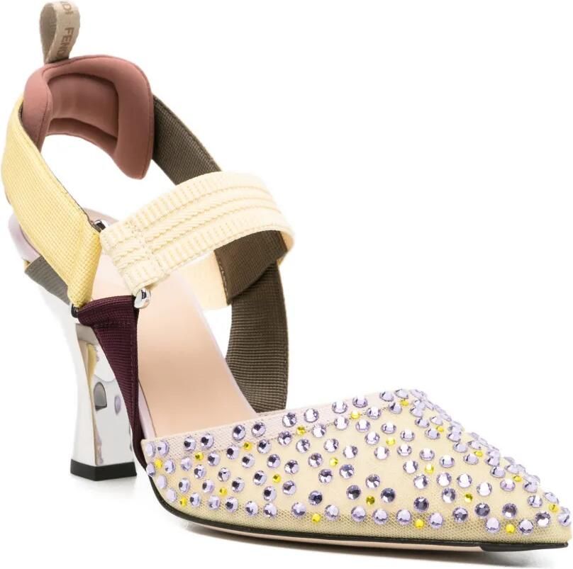 FENDI Colibrì verfraaide pumps Beige - Foto 3