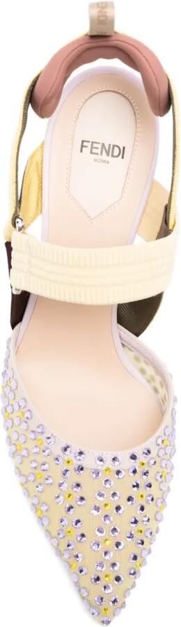 FENDI Colibrì verfraaide pumps Beige - Foto 4