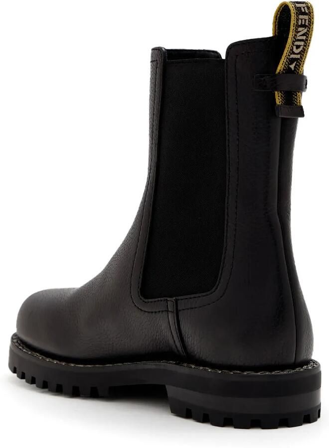 FENDI Commando Chelsea-laarzen Zwart - Foto 4