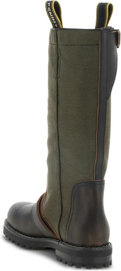 FENDI Commando leren laarzen Groen - Foto 3