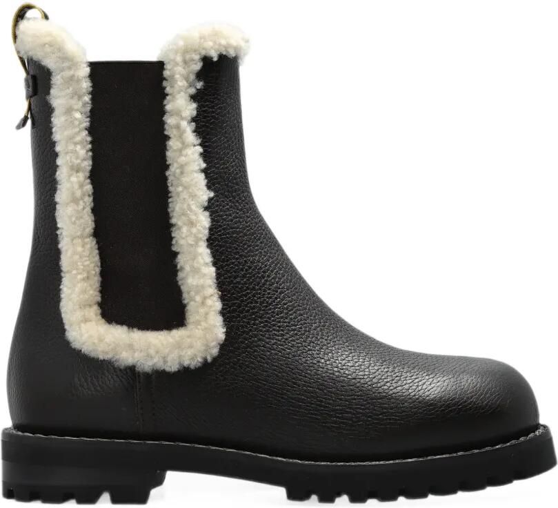 FENDI Commando leather Chelsea boots Zwart