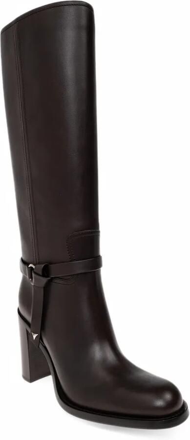 FENDI Dressage dark brown leather boots Bruin - Foto 3