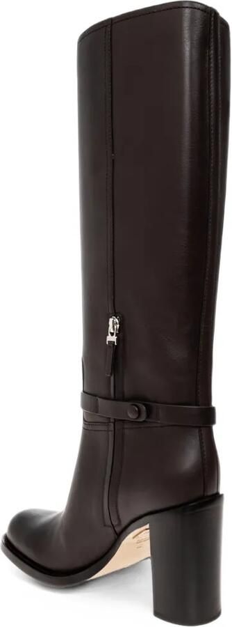 FENDI Dressage dark brown leather boots Bruin - Foto 4
