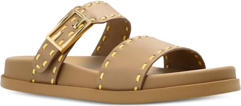 FENDI Feel sandalen met contrasterende stiksels Beige - Foto 5