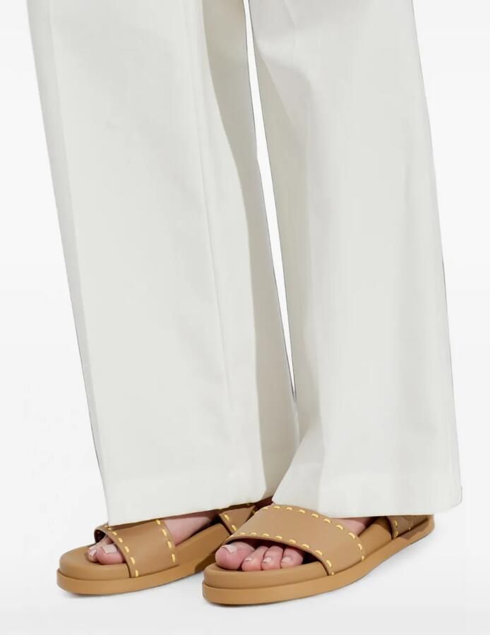 FENDI Feel sandalen met contrasterende stiksels Beige - Foto 2