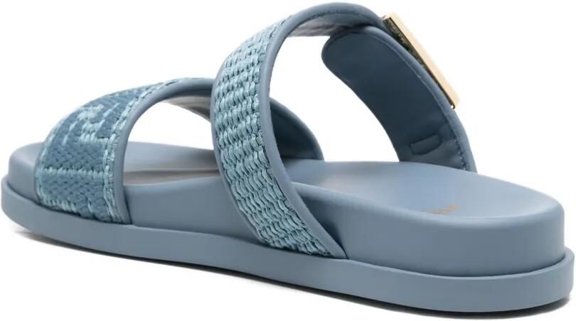 FENDI Feel Slide sandalen met gesp Blauw - Foto 3