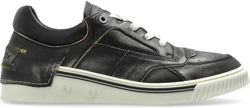 FENDI Fender leren sneakers Zwart