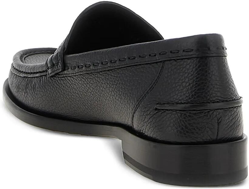 FENDI FF metalen leren loafers Zwart - Foto 2