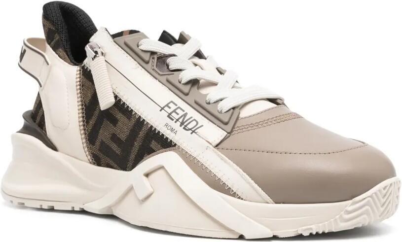 FENDI Flow low-top sneakers Beige - Foto 2