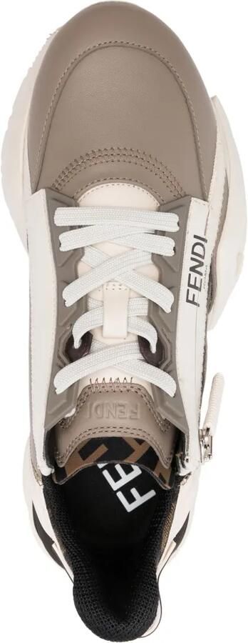 FENDI Flow low-top sneakers Beige - Foto 3