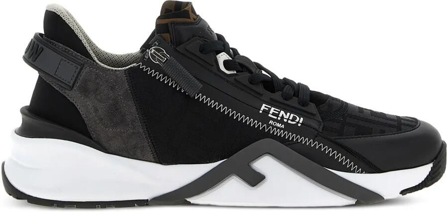 FENDI Flow sneakers met FF-jacquard Zwart