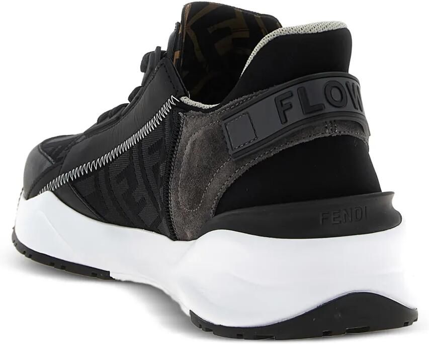 FENDI Flow sneakers met FF-jacquard Zwart - Foto 3