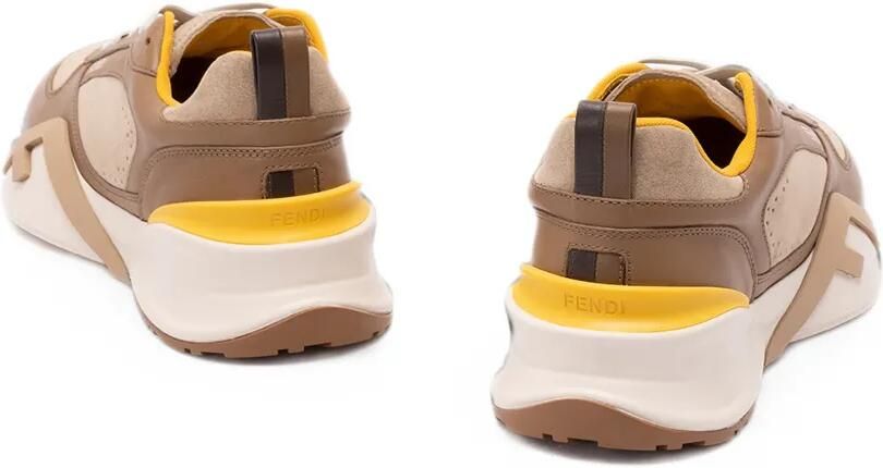 FENDI Flow sneakers met vlakken Bruin