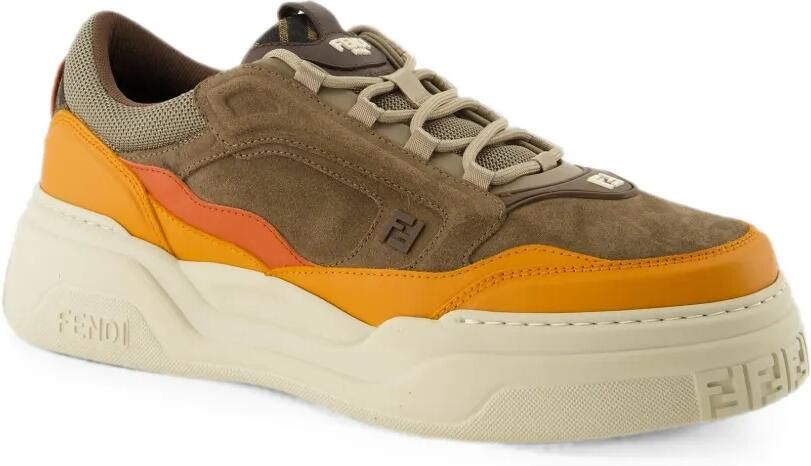 FENDI Force sneakers met FF-logo Bruin - Foto 5
