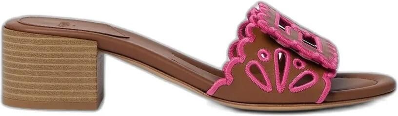 FENDI Gewelfde sandalen Bruin