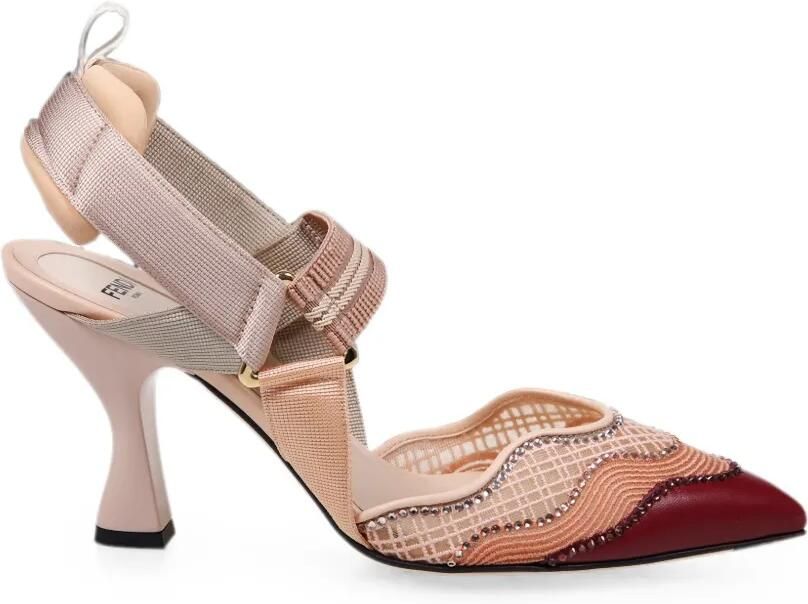 FENDI Iconic Colibrì pumps verfraaid met kristallen Beige