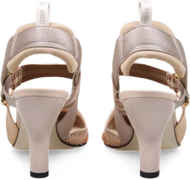 FENDI Iconic Colibrì pumps verfraaid met kristallen Beige - Foto 3