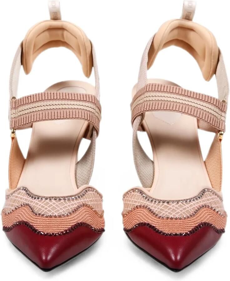 FENDI Iconic Colibrì pumps verfraaid met kristallen Beige - Foto 2