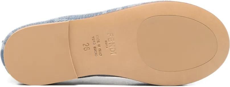 Fendi Kids Ballerina's met FF-logo Blauw - Foto 4