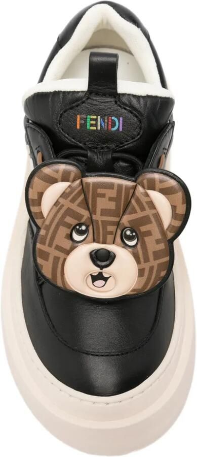 Fendi Kids Fendi Bear sneakers met patch Zwart - Foto 2