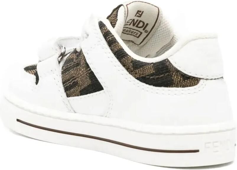 Fendi Kids Sneakers met klittenband en FF-logo Wit - Foto 2