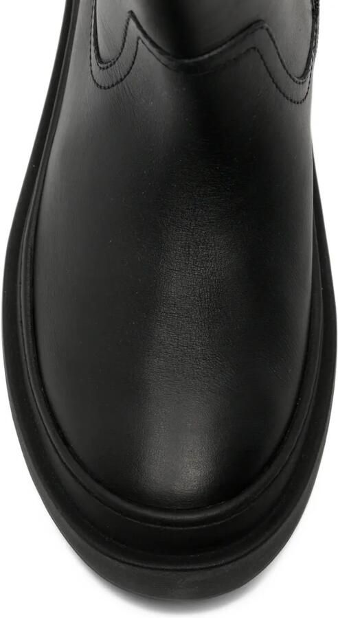 Fendi Kids leather boots Zwart - Foto 3