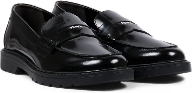 Fendi Kids Leren loafers Zwart - Foto 2